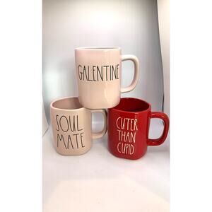 3 Brand New, Never been used Valentine's Day themed Rae dunn Nwot.